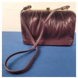 Zenith Burgundy Leather Bag