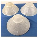 Embossed Glass Hanging Lampshades (3)