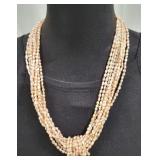 Freshwater Pearl Necklace, Floating Pendant