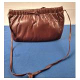 Mardane Burgundy Leather Baguette