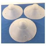 Embossed Glass Hanging Lampshades (3)