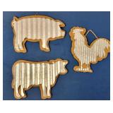 Barnyard Animal Wall Hangings (3)