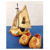 Dutch Shoes & Ship Lamp