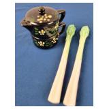 Vtg S&P and Bloody Mary Celery Stir Sticks