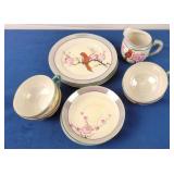Vtg Japanese Lusterware Tea Set (13pcs)