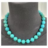 Turquoise Beads Necklace & Earrings