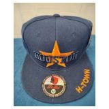 Blu/Org HOUSTON Ball Cap, Size M NEW