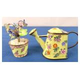 Empress Arts Miniature Flower Pot & Watering Can