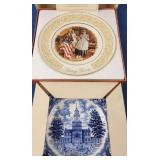 Avon Betsy Ross & Independence Hall Plates