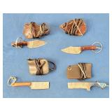 Damascus Keychain Knife w/Sheath [x4]