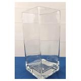Lg Square Glass Vase
