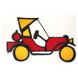 Stained Glass Antique Car Suncatcher