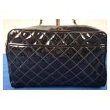 Black Patent Leather Shoulder Bag