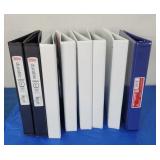 1" 3 Ring Binders (8)