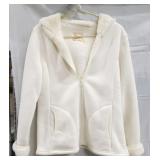 Fleece Lined Hooded Jacket, Med