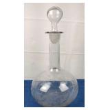Etched Glass Decanter