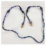Blue Beads Eyeglass Chain
