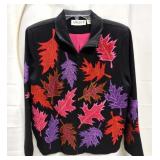 Anage Embroidered Oak Leaf Jacket - Sz Sm