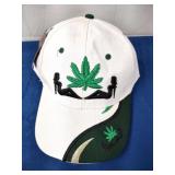 Wht/Grn "Mary Jane" Ball Cap, NEW