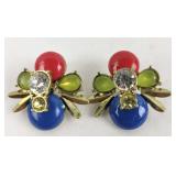 Colorful Bug (Bumblebee?)  Earrings