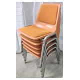 Fabric Cushion Stacking Chairs [x5]