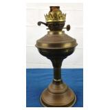 Brass Duplex Burner Hurricane Lamp - No Flu