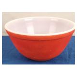 Vtg Pyrex Red Mixing Bowl