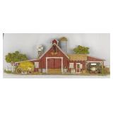 Vintage Farm Barn Wall Hanging 46"L
