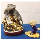 Year of the Rat Figurine & Shaolin Monk Figurine