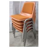 Fabric Cushion Stacking Chairs [x5]