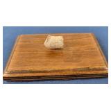 Civil War Minie Ball on Wood Display