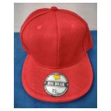 Dark Red Ball Cap, Size 7-1/2 NEW