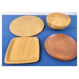 Wood Nut Bowls & Plates