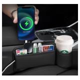 BMW Leather Car Seat Gap Filler Organizer (2)