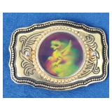 Holographic Dragon Brass Belt Buckle