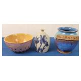 Ceramic Pottery Bowl, Jar and Vase
