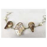 Abalone & Pearl Bracelet - Sterling
