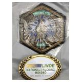 Linde Trucking Patch & Belt Buckle