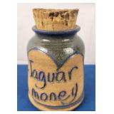 Jaguar Money Jar w/ Cork