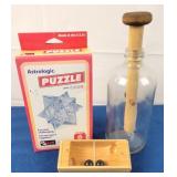Marble Puzzle, Astrologic Puzzle, Bottle Puzzle