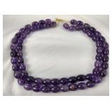 Amethyst Double Strand Choker Necklace