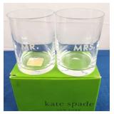 Kate Spade Lenox Mr & Mrs Glasses