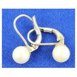 Pearl Earrings w/ Sterling Hooks