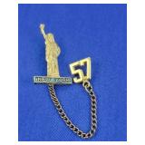 1957 Statue of Liberty Souvenir Pin
