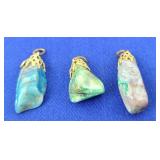 Hand Crafted Stone Pendants (3)