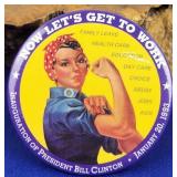 Clinton Inauguration Rosie Riveter Pocket Mirror