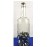 Vtg 1-Gal Smirnoff Bottle w/Marbles, Beads