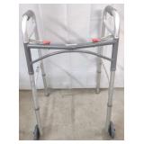 Drive Aluminum Folding Walker w/Wheels