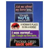 Horse Bumper Stickers (5)