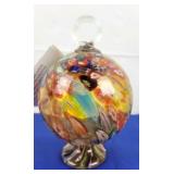 Blown Glass Hummingbird Feeder